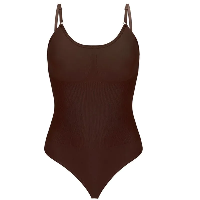 image-Seamless Bodysuit Tummy Control Hip Lift Black S