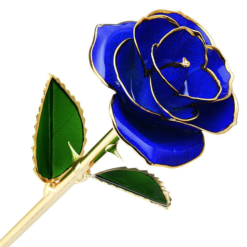 image-24K Gold-Plated Roses Lacquer Flowers