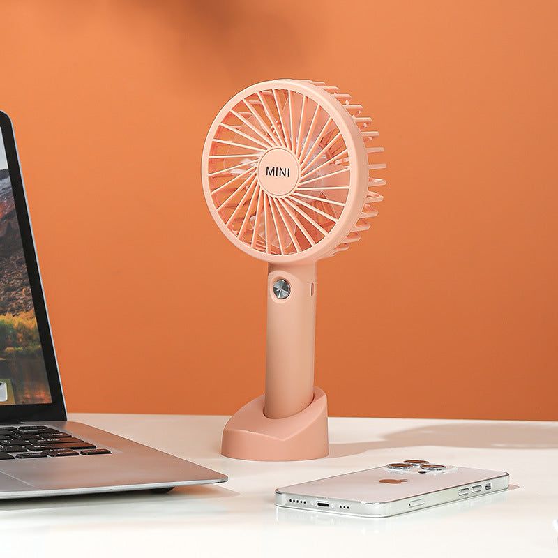 image-USB Rechargeable Handheld Fan - Folding Mini Portable