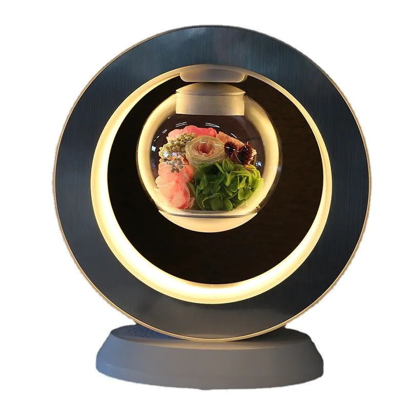 image-Rose Lovers Magnetic Levitation Flower - Blue