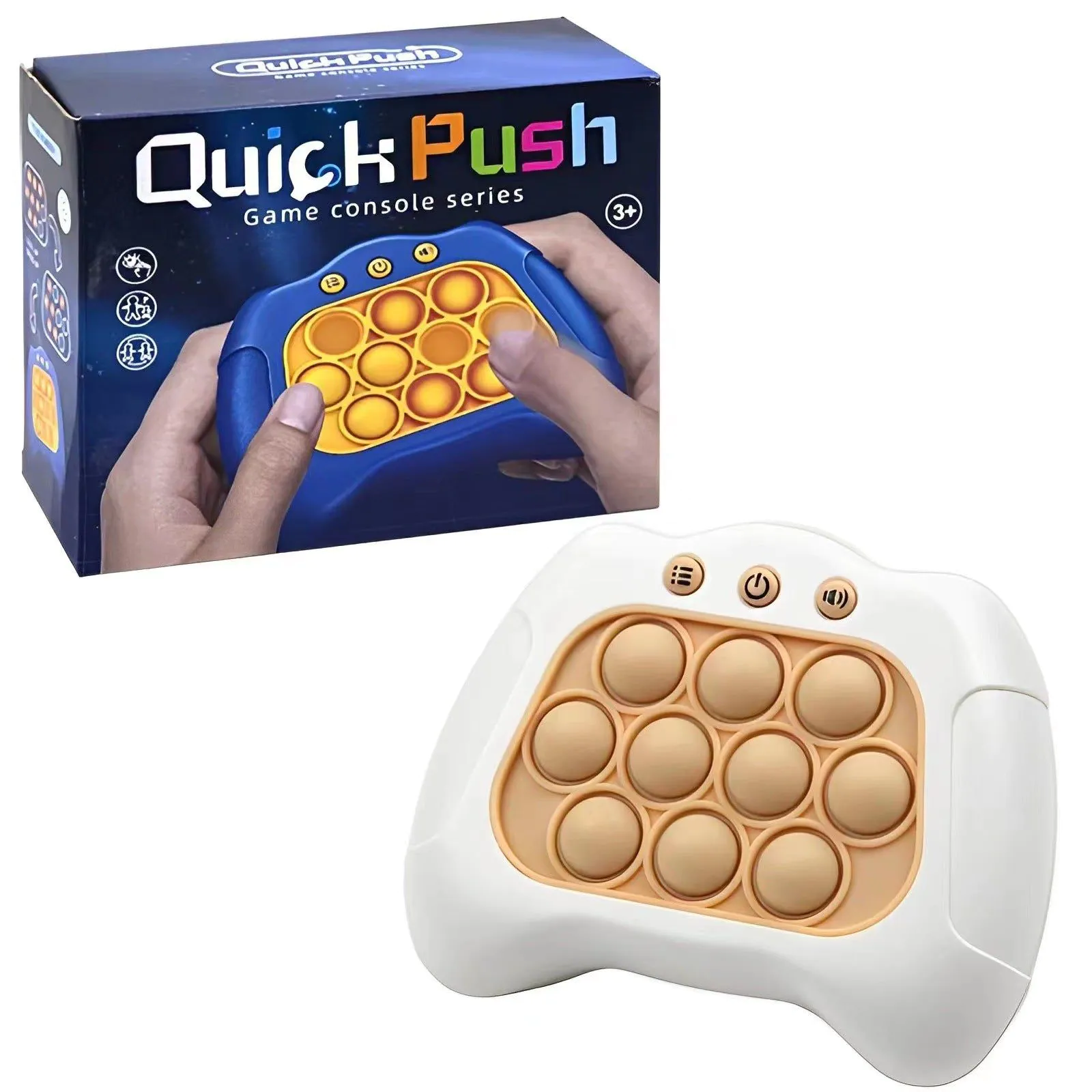 image-Speed Push Game - Pink Hamster Whack Toy