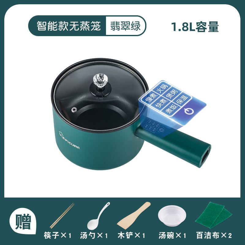 image-Guangxing 110V Electric Hot Pot - White, 1.8L, Multi-Functional