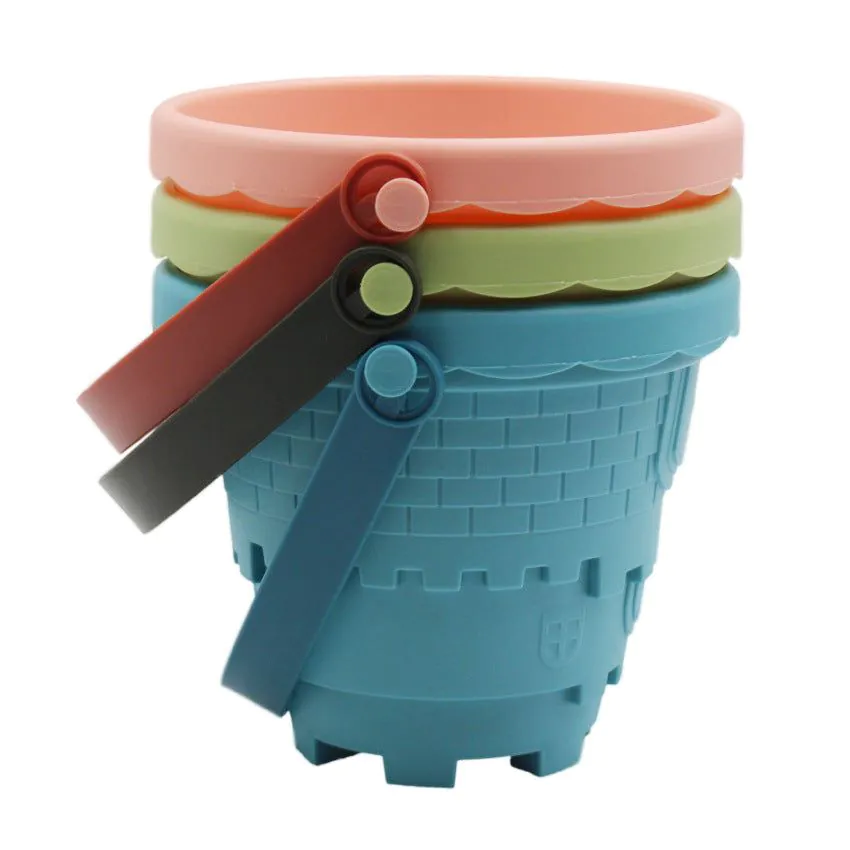 image-Children's castle beach toy bucket