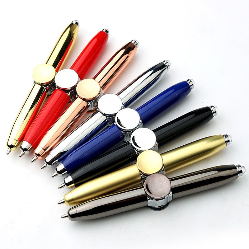 image-Fidget Spinner Pen - Luminous Rotating Stress Relief 