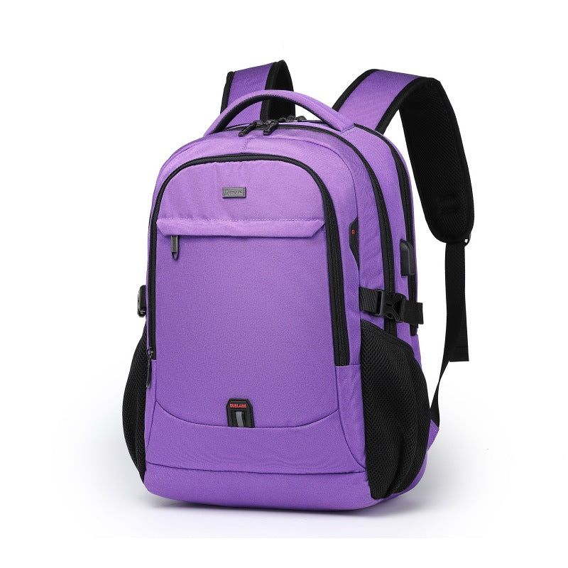 image-Men's Large Capacity 15" Laptop Backpack - Star Blue Oxford Cloth