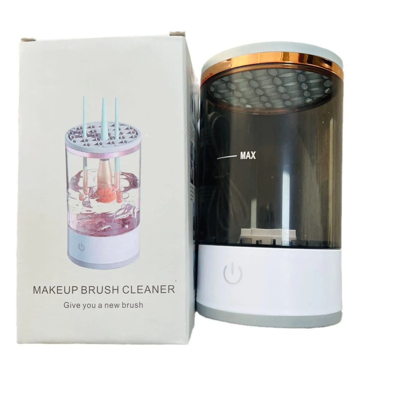 image-Electric Makeup Brush Cleaner - Rechargeable Automatic