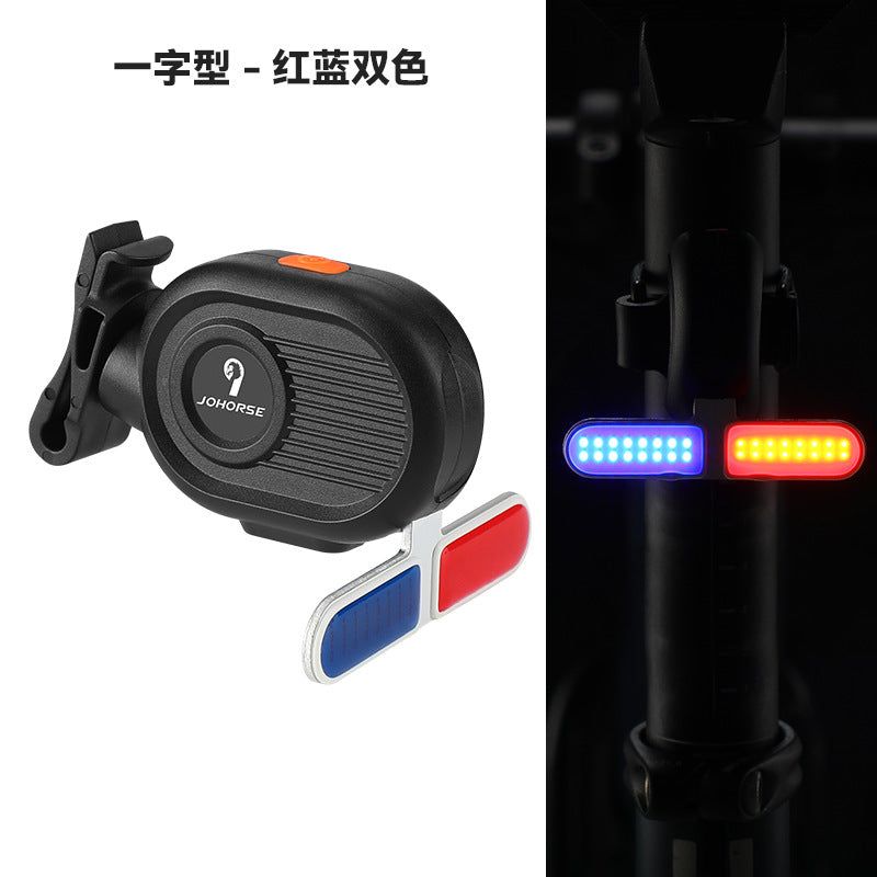 image-Bicycle Tail Light - Compact Portable Red LED Cycling