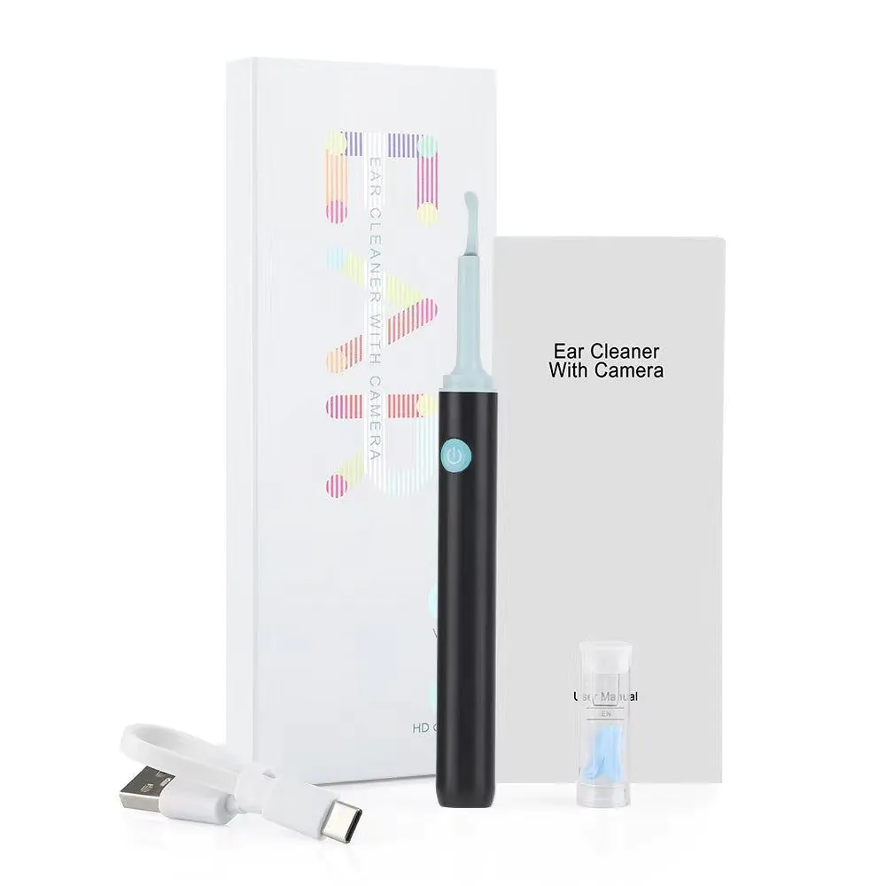 image-Visual Ear Pick with Camera - Black LED Light App