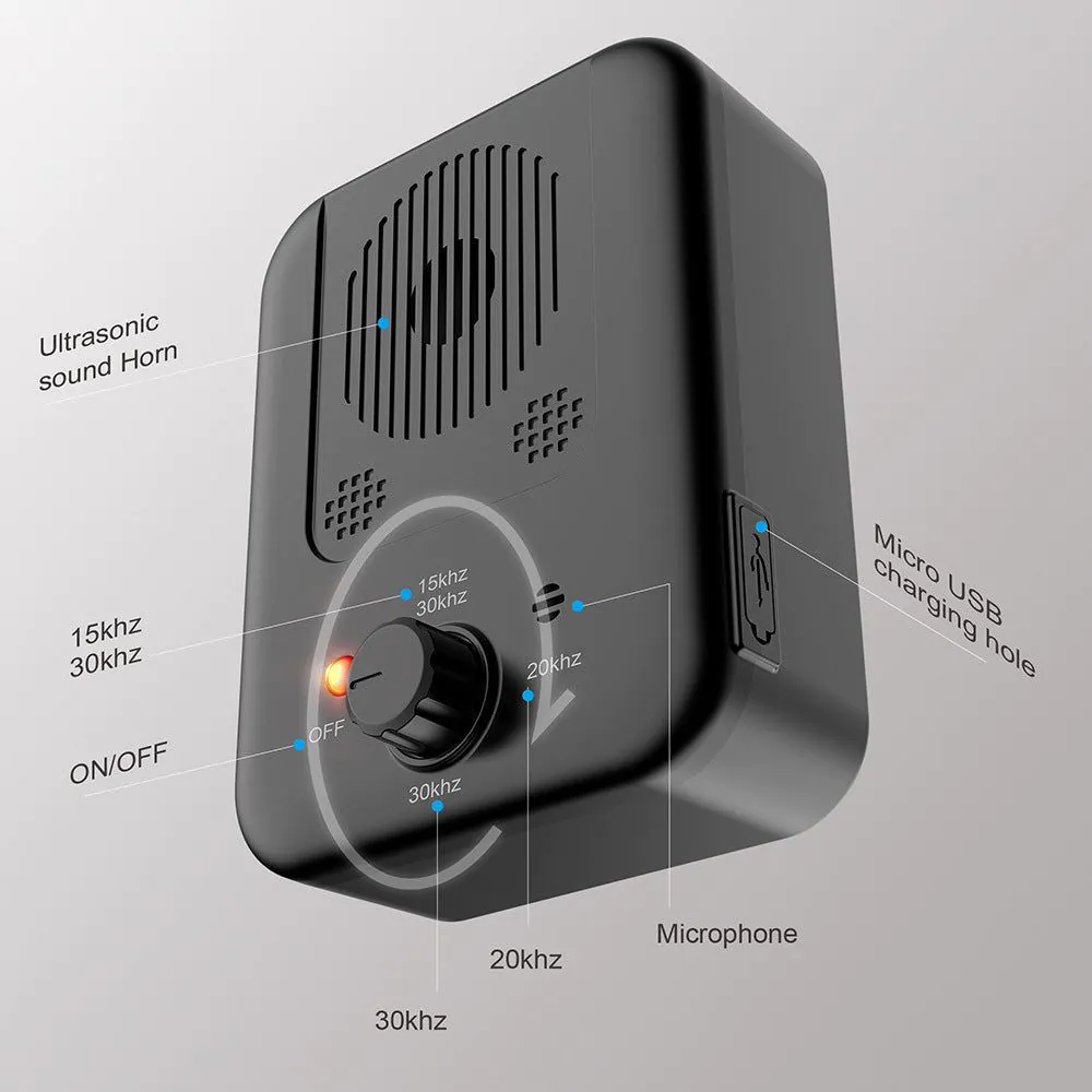 image-Ultrasonic Dog Repeller Bark Stopper Rechargeable