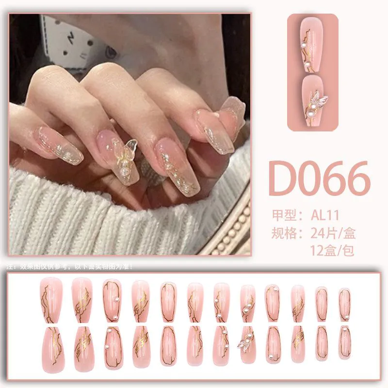 image-Fake Nails - Star Pattern Wearable Glue-On Nails