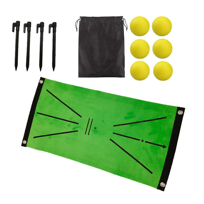 image-Golf Practice Mat Hitting Pad Putter Training