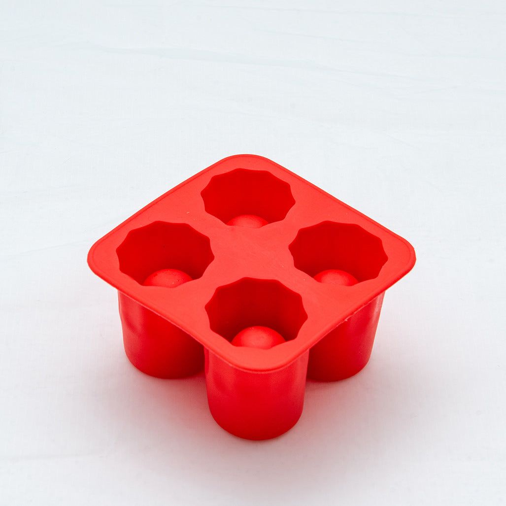 image-LHS Ice Tray - Silicone Square White Quick Freeze