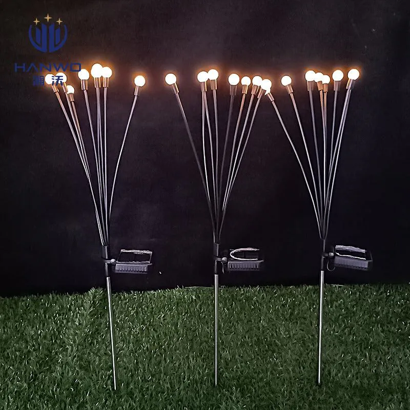 image-Solar LED Firefly Ground Light - Garden Lawn Decor