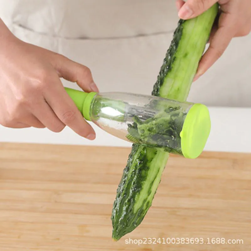 image-Melon Peeler - Red Stainless Steel