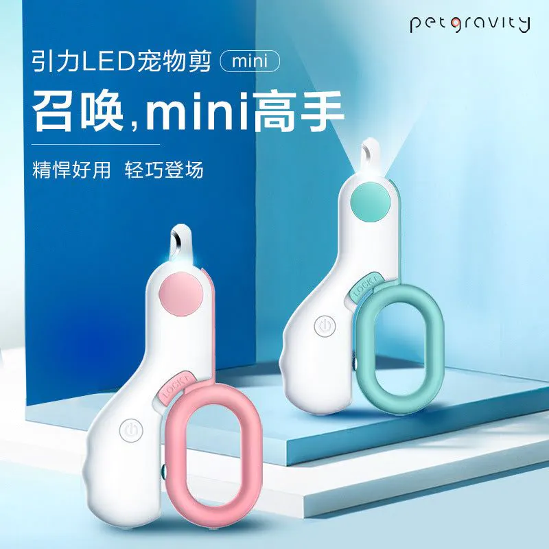 image-Pet Nail Clipper - LED Light Dog Cat Green