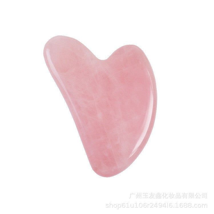 image-Hot Selling Pink Crystal Jade Roller Massage Set 
