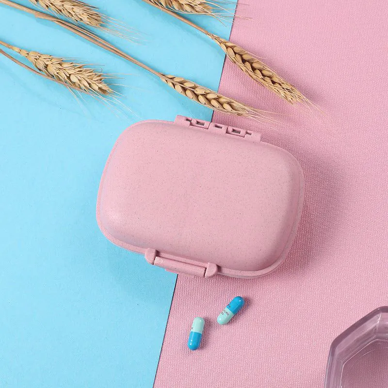 image-Portable 7-Day Pill Organizer - Double-Layer Sealed Storage