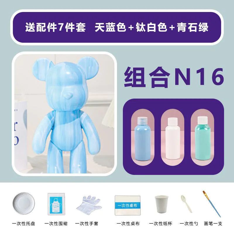 image-Fluid Bear DIY Paint Pigment Kit - 6 Colors