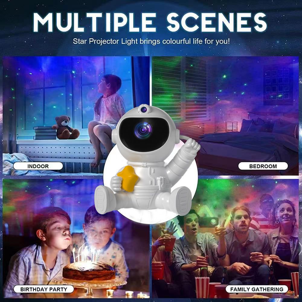 image-Astronaut Starry Sky Projector Night Light with Remote