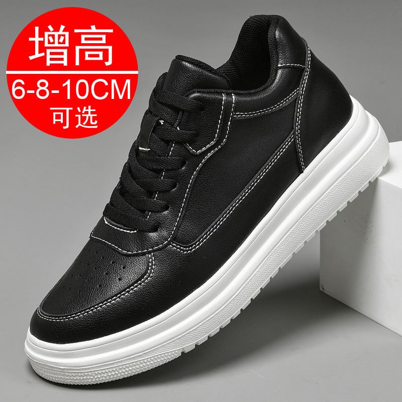 image-Men's Height-Increasing Sneakers White 10CM