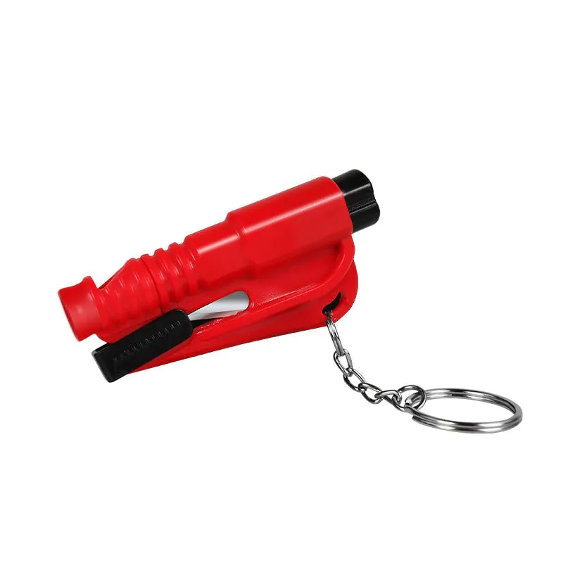 image-Car Key Chain Emergency Hammer - Window Breaker