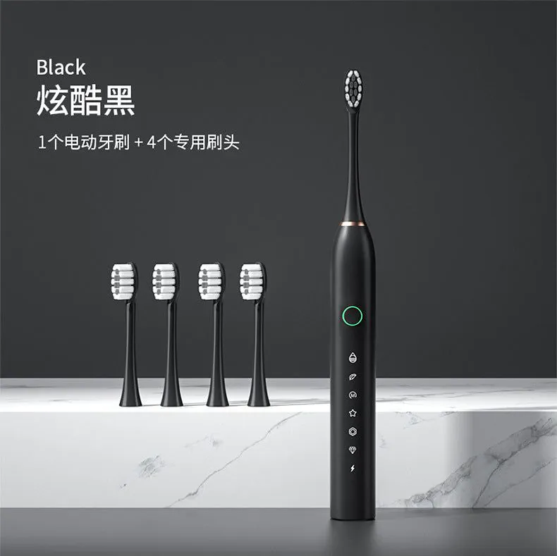 image-Electric Toothbrush USB Rechargeable Waterproof