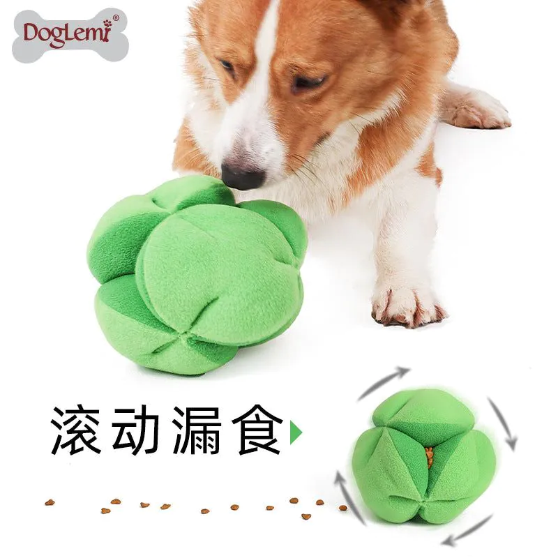 image-DogLemi Broccoli Sniffing Toy - Green Pet Puzzle