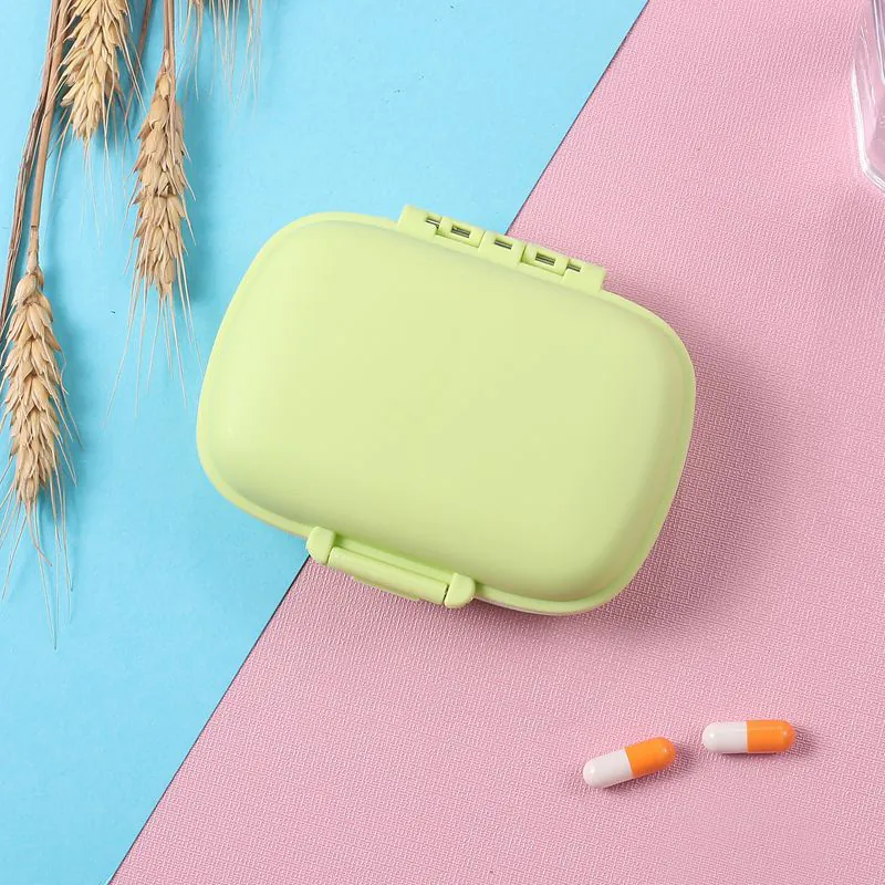 image-Portable 7-Day Pill Organizer - Double-Layer Sealed Storage
