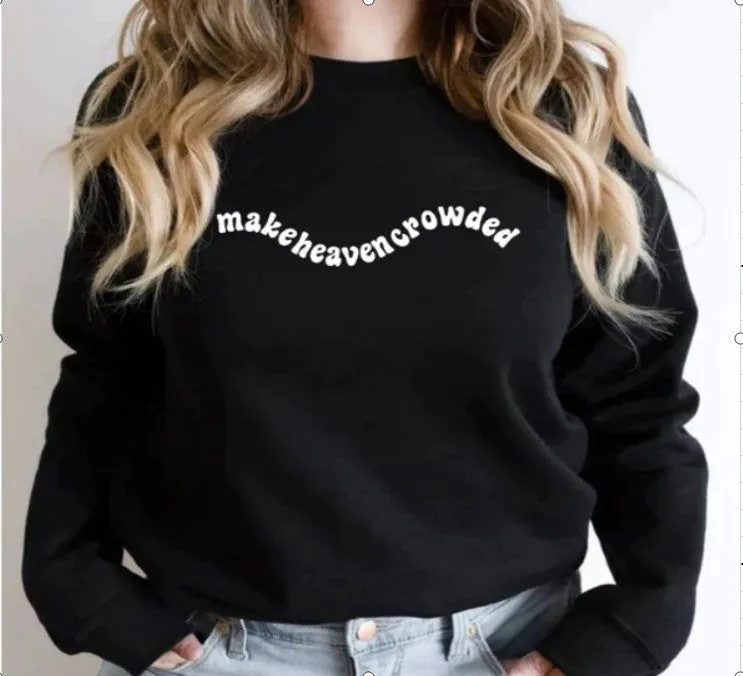 image-Women's Printed Pullover Sweater - Apricot Loose Fit