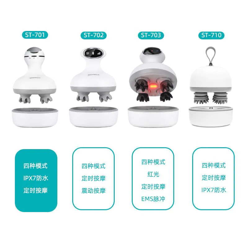 image-Fjocher Head Massager ST-701A Rechargeable 3D