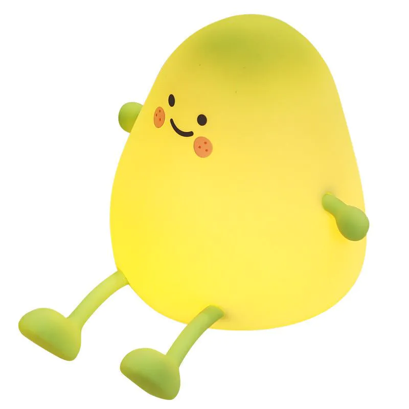 image-Toaster Night Light LED Lamp - Yellow Battery Powered