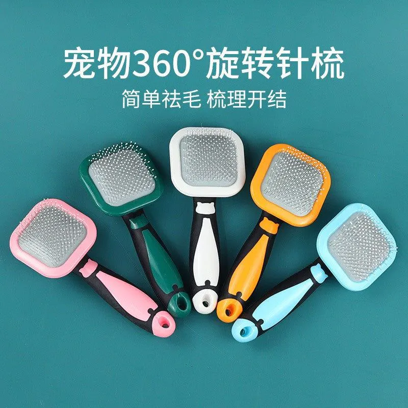 image-Hartley Pet Comb 360° Rotatable Stainless Steel
