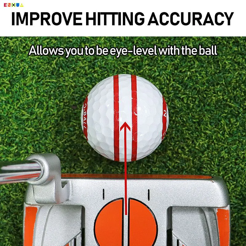 image-O-Shaped Golf Ball - White 3-Layer Competition
