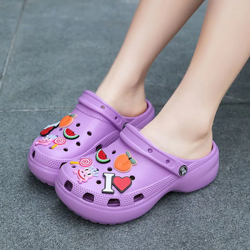 image-Teacup Mouse Clogs - White EVA Sole Korean Style