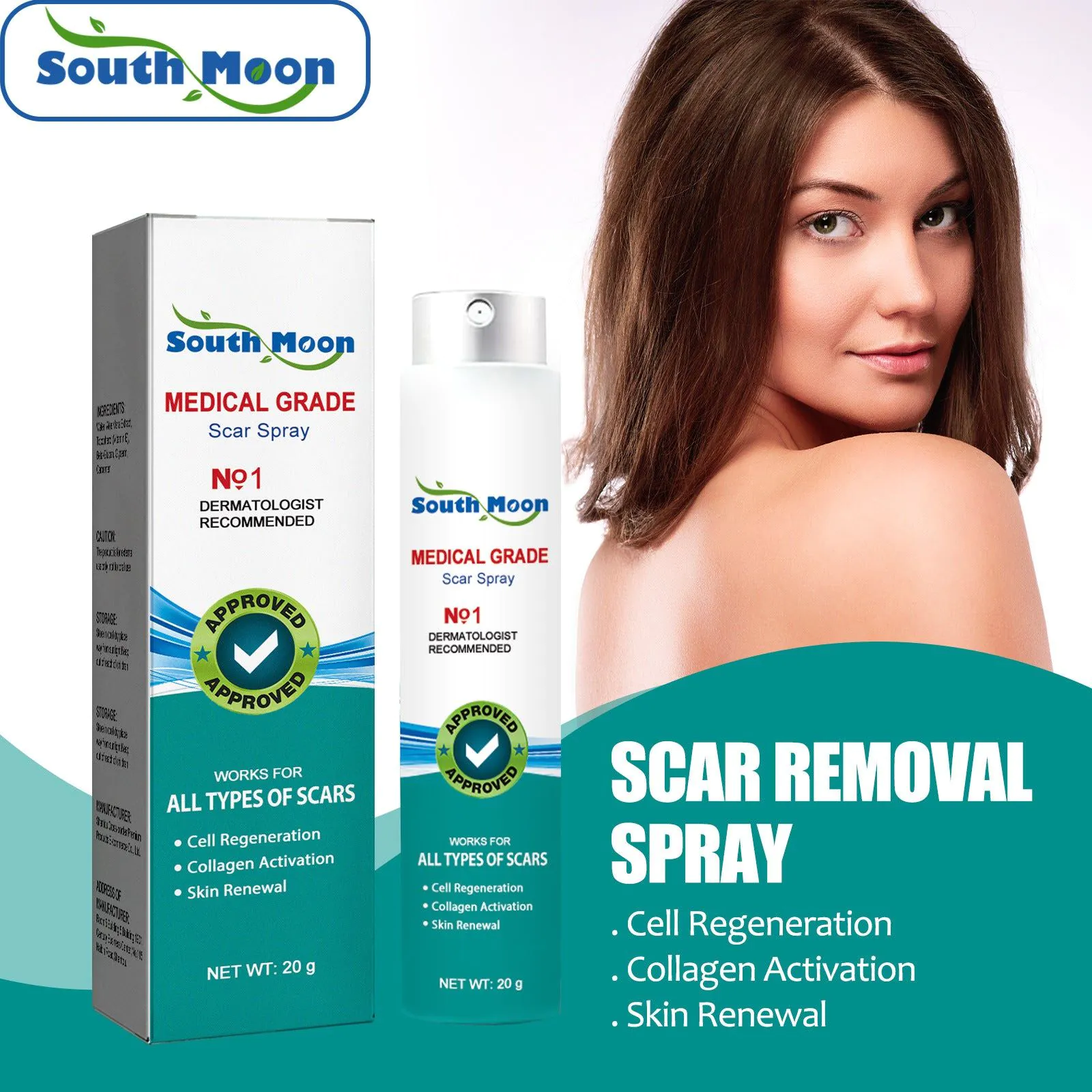 image-South Moon Scar Care Spray - Burn & Stretch Mark 
