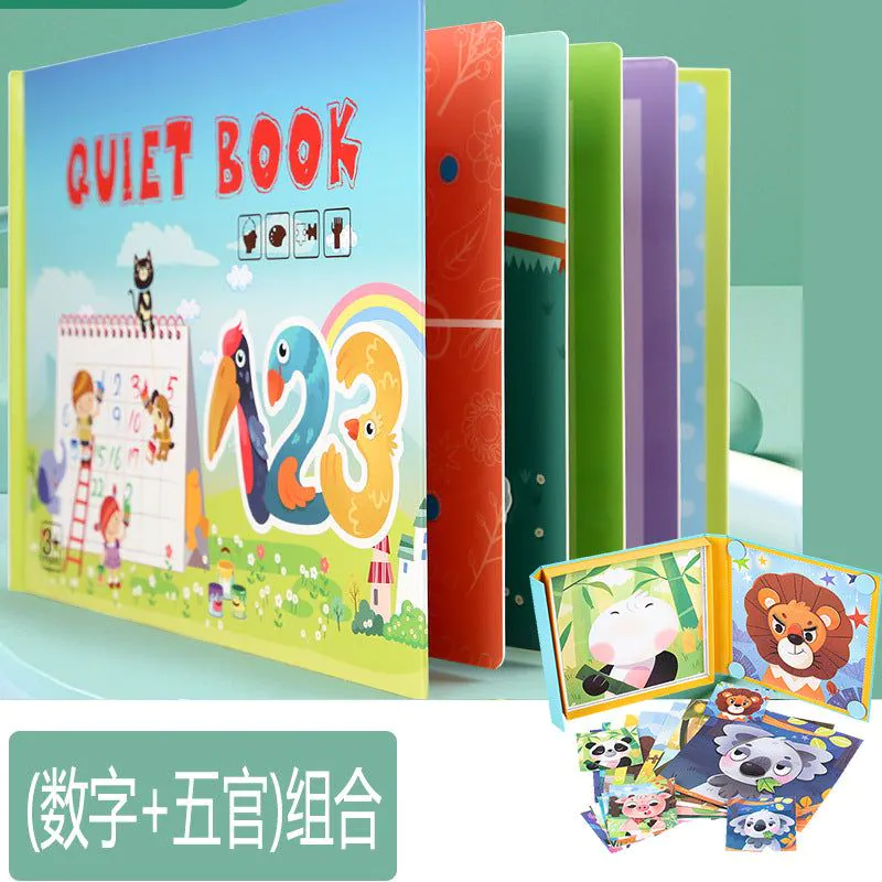 image-Children's Sticker Book - Quiet Paste Montessori