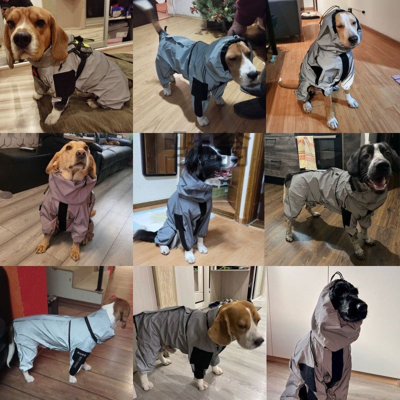 image-fyt Pet Big Dog Reflective Raincoat - M