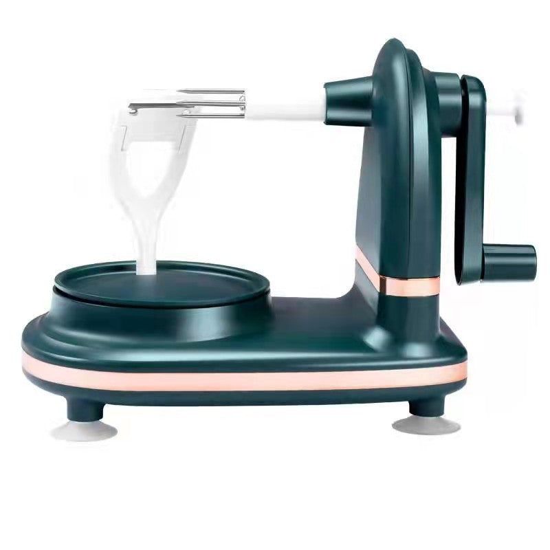 image-Hand Crank Apple Peeler - Light Green