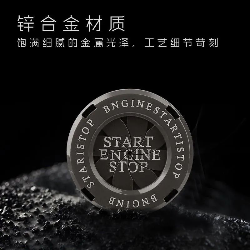 image-Universal Zinc Alloy Motorcycle Start Button Protection Cover - Ignition Switch Ring