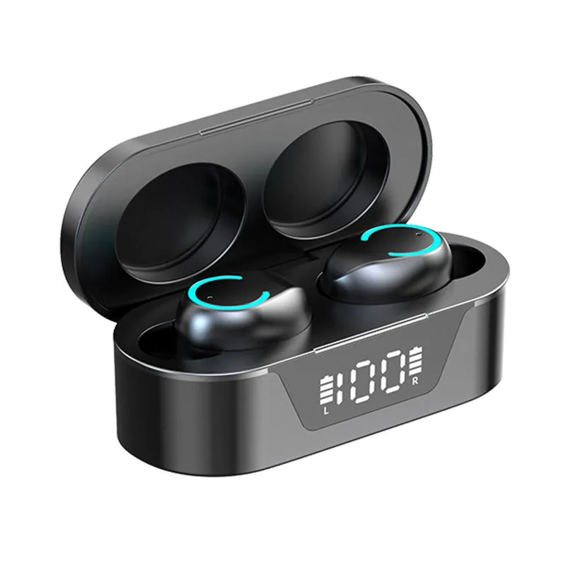 image-Bluetooth Headset T31 TWS 5.0 Black Touch