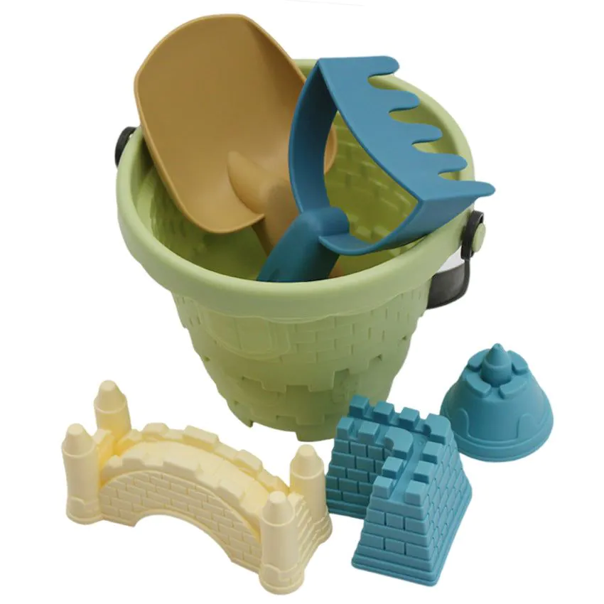 image-Children's castle beach toy bucket
