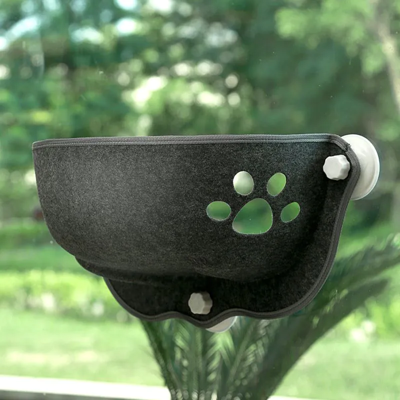 image-Cat Bed Hammock Window Suction Cup Pink