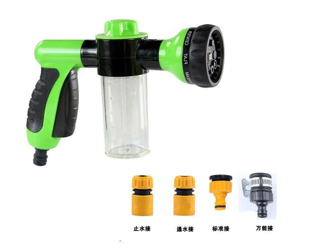 image-SNJUE Foam Water Gun Set - Black 30m Pipe