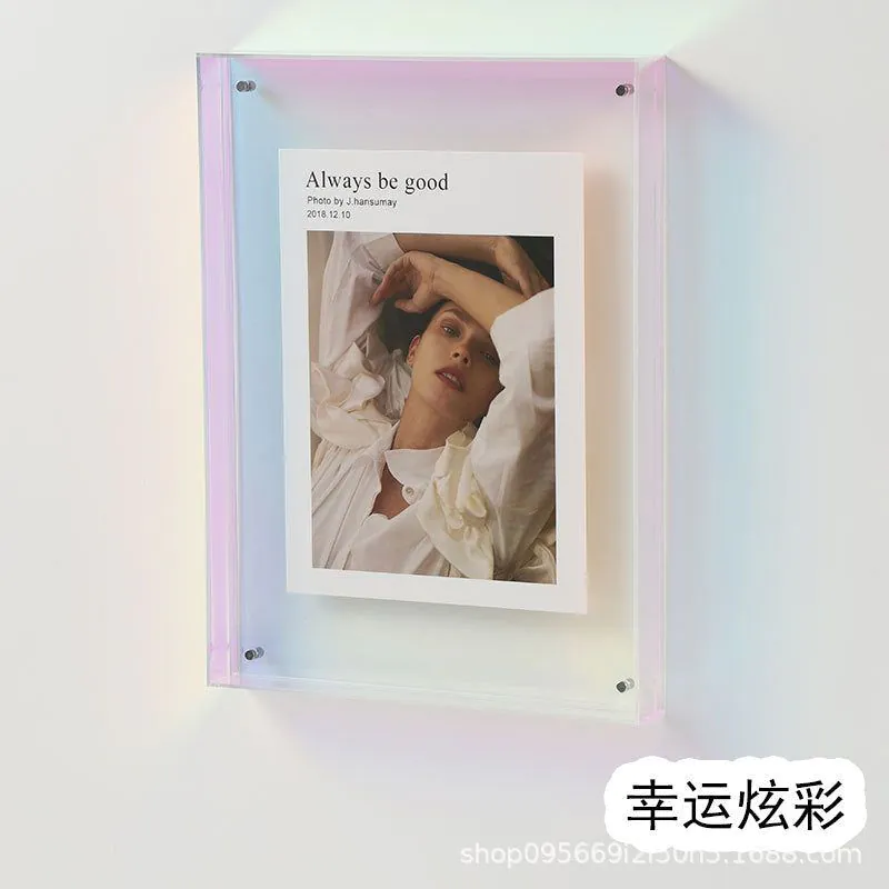 image-Acrylic Photo Frame - Table or Wall Mount