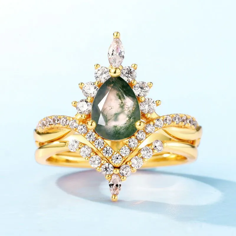 image-Wilson S925 Silver Agate Ring - Size 8 Women