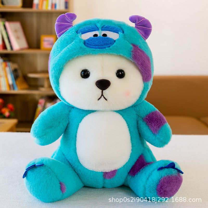 image-Lily Bear Plush Toy - Transforming Hat Bear Doll