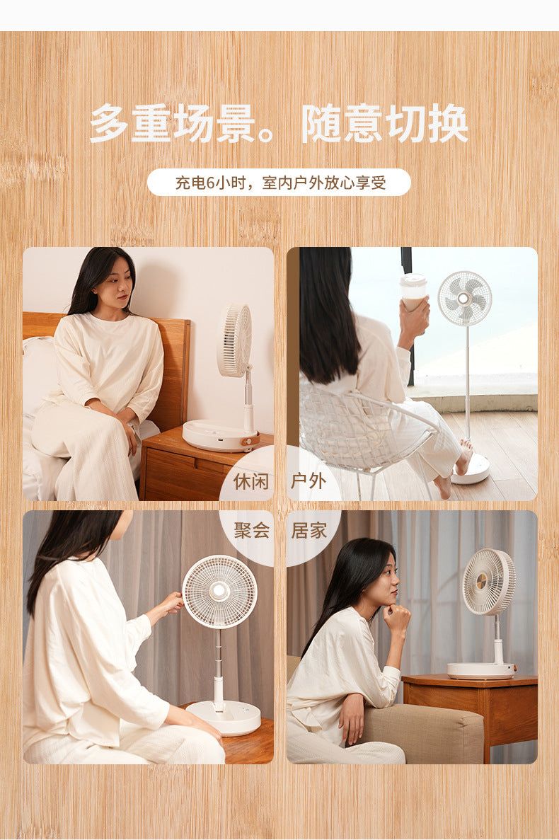 image-P2000 Camping Fan 1800mAh White - Remote Control