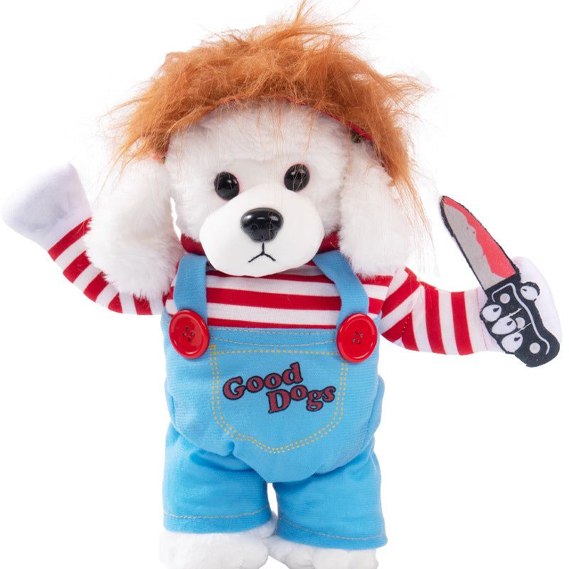 image-Dog Halloween Costume - Knife Transformation Outfit Polyester