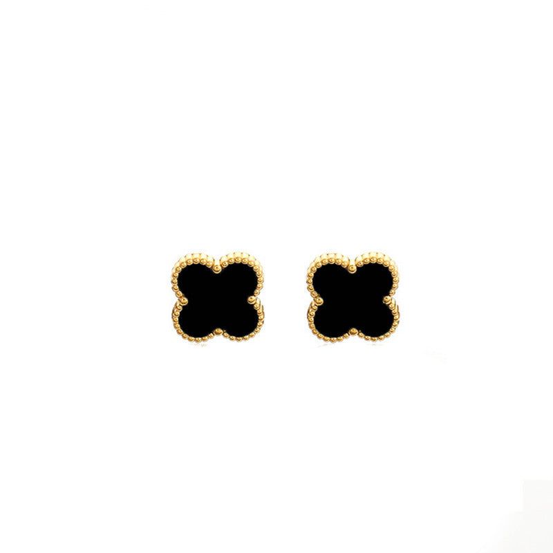 image-Four-Leaf Clover 18k Gold Plated Jewelry Set