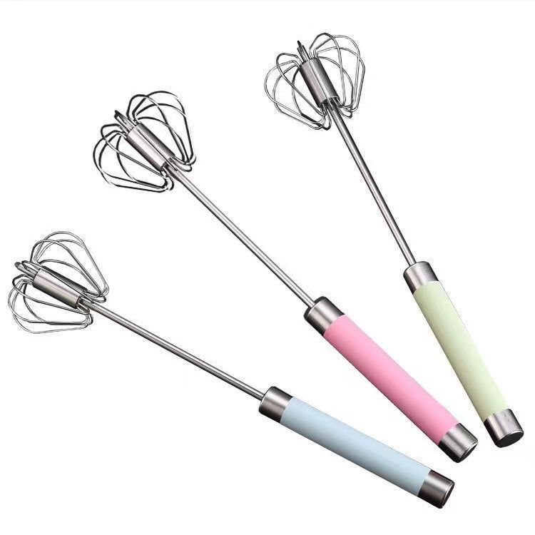 image-Stainless Steel Semi-Automatic Egg Beater